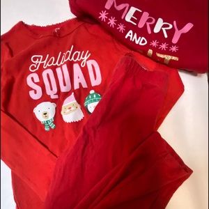 Merry Christmas pants and shirt bundle